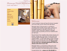 Tablet Screenshot of kernersvillemassage.com